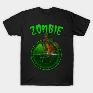 Halloween Air Force: Zombie In The Control Room T-Shirt